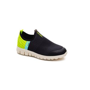 Tênis Novope Sem Cadarço Juvenil Menino Lycra 10001300-89 Preto