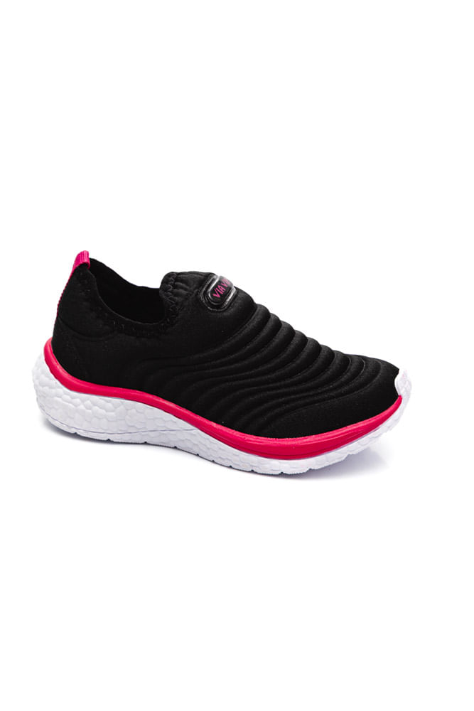 Tenis-Via-Vip-Casual-Juvenil-Menina-Slip-On---Vv9503f-Preto