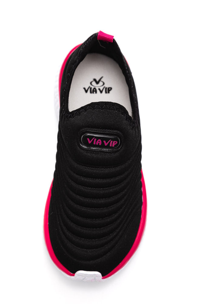 Tenis-Via-Vip-Casual-Juvenil-Menina-Slip-On---Vv9503f-Preto