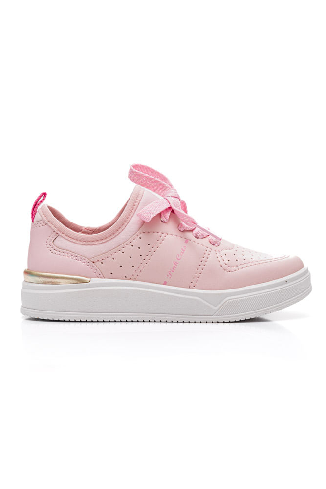 Tenis-Casual-Juvenil-Menina-Pink-Cats-V3851-03-Rosa