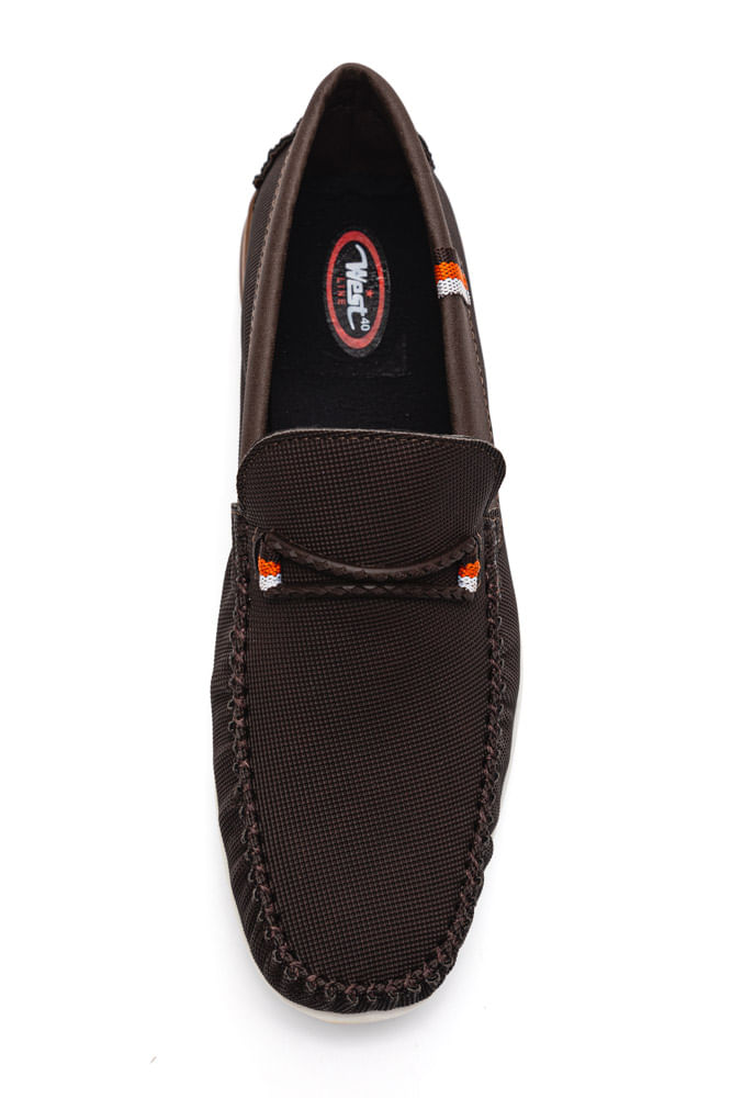 Kit-Sapato-Mocassim-Masculino-West-Line-Marrom
