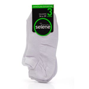 Kit Com 3 Meias Sapatilha Invisível Selene 7730.001 Sortido
