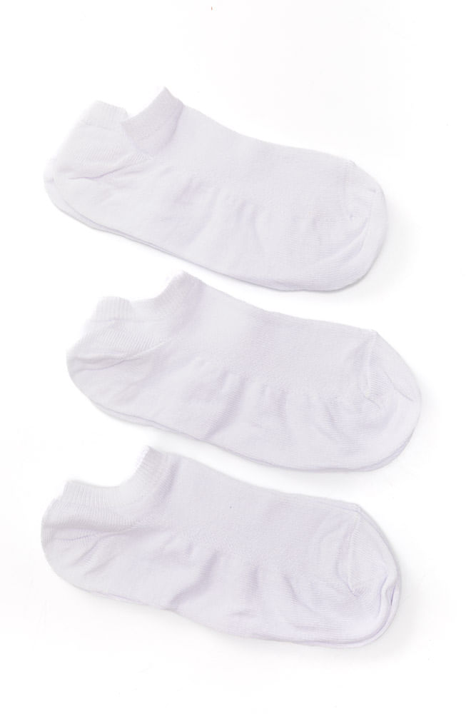 Kit Com 3 Meias Sapatilha Invisível Selene 7730.001 Sortido