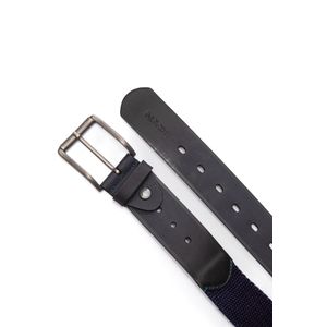Cinto Ferracini Flex Masculino Couro E Gorgurão Fc602d Marinho