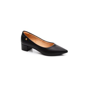 Sapato Santinelli Scarpin Feminino Salto Baixo 1474-001-232 Preto