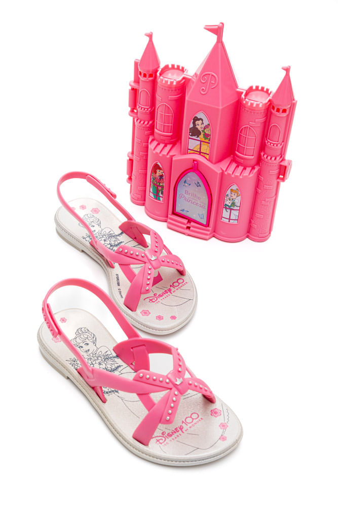 Sandália Grendene Casual Infantil Menina Princesas Disney