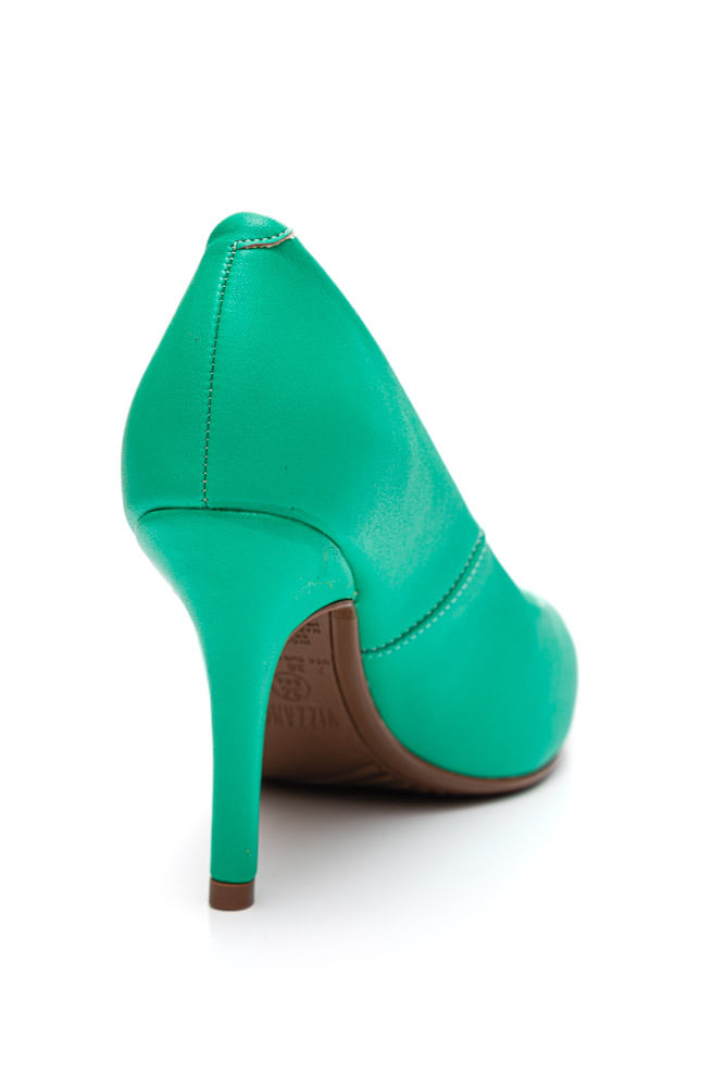 Sapato alto fashion verde