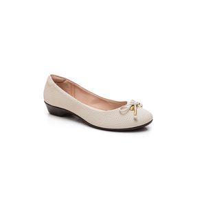Sapatilha Moleca Casual Feminina Tressê Santorini 5787.103 Off-White