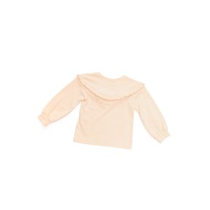 Blusa Kiki Xodó Bebê Menina Manga Longa Babado 2650068 Nude