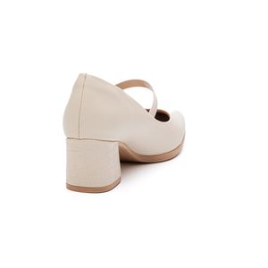 Sapato Piccadilly Boneca Feminino Conforto 654021 Off-White