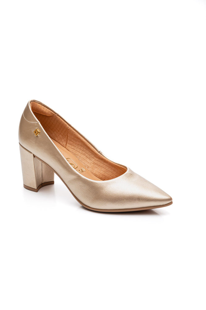 Sapato-Scarpin-Santinelli-Ouro