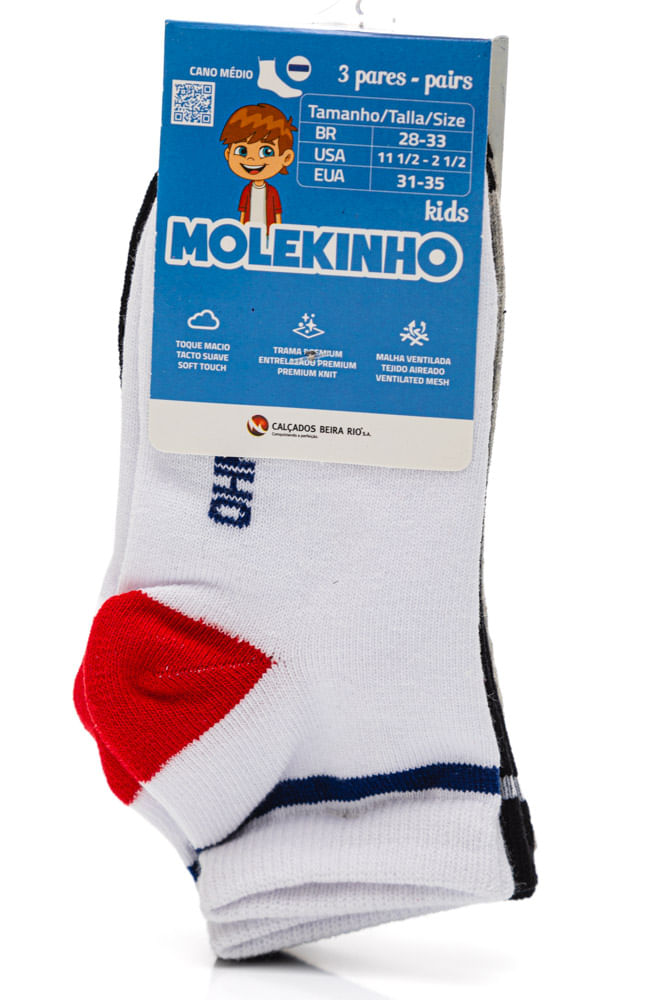 Kit-De-Meias-Molekinho-Cano-Curto-Infantil-Menino---3-Pares---2899.1.24409-Sortido