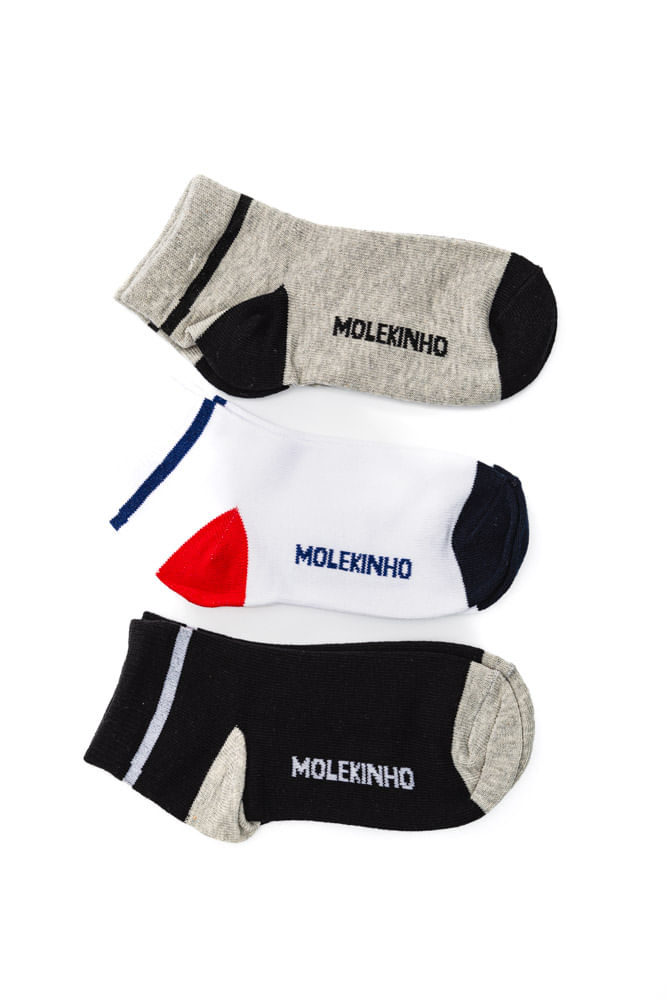 Kit-De-Meias-Molekinho-Cano-Curto-Infantil-Menino---3-Pares---2899.1.24409-Sortido