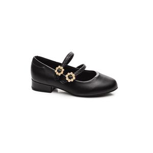 Sapato Molekinha Soft  Juvenil Menina Fivelas 2528.118 Preto