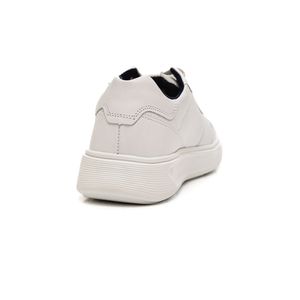 Sapatênis Pegada Masculino Em Couro Levi 110921-01 Branco