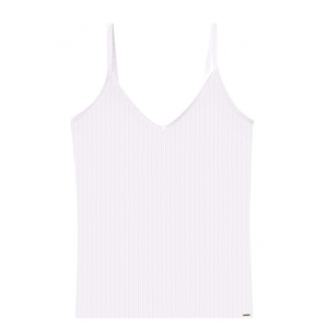 Blusa De Alcinhas Lunender Viscose E Elastano 00359 Branco