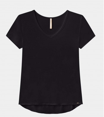 Blusa-Manga-Curta-Casual-Lunender-Decote-V-Mullet-00237-Preto