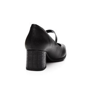 Sapato Piccadilly Boneca Feminino Conforto 654021 Preto