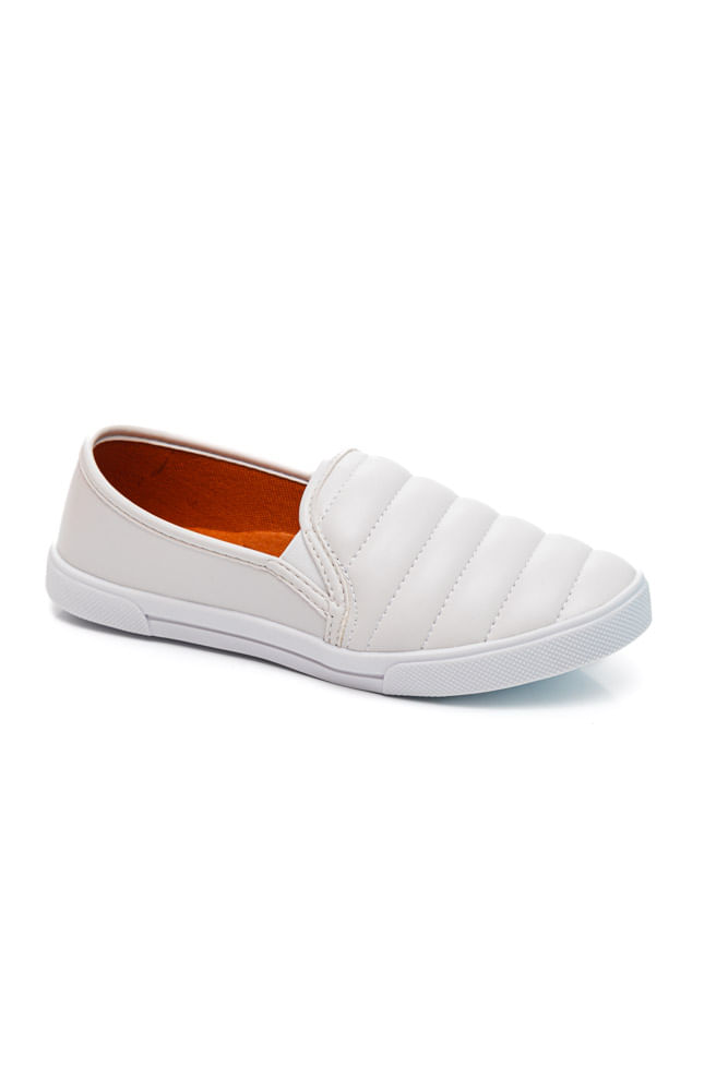 Tenis-Yoa-Slip-On-Feminino-Matelasse-J-Gd457-Branco