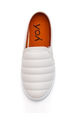 Tenis-Yoa-Slip-On-Feminino-Matelasse-J-Gd457-Branco