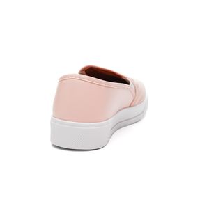 Tênis Yoá Slip-On Feminino Matelassê L-Al488 Rosa Claro