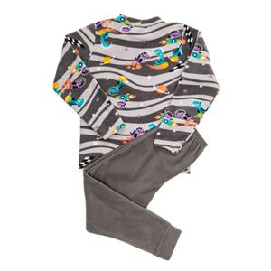 Pijama Lussan Infantil Menino Espaço Dino 9301 Cinza