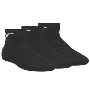Kit Com 3 Pares De Meia Unissex Mizuno Basic Cano Baixo  Mimam21936 Preto