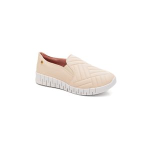Tênis Campesí Slip-On Feminino Pespontado L9671-02 Nude