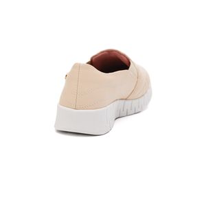Tênis Campesí Slip-On Feminino Pespontado L9671-02 Nude