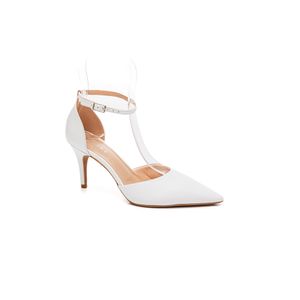 Sapato Lia Line Scarpin Feminino Couro 2224.71284 Branco