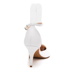 Sapato Lia Line Scarpin Feminino Couro 2224.71284 Branco