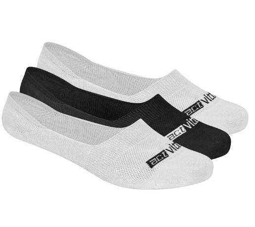 Kit Actvitta 3 Pares De Meias Sapatilha  Algodão Unissex - 4999.1 Sortido