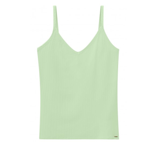 Blusa De Alcinhas Lunender Viscose E Elastano 00359 Verde Claro