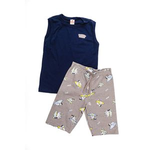 Conjunto Brandili  Infantil Menino Regata + Bermudatubarão 25749 Marinho