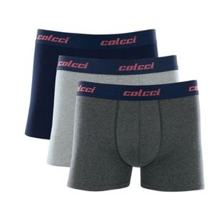 Kit 3 Cuecas Colcci Boxer Masculina Basic Cl1.25 Azul