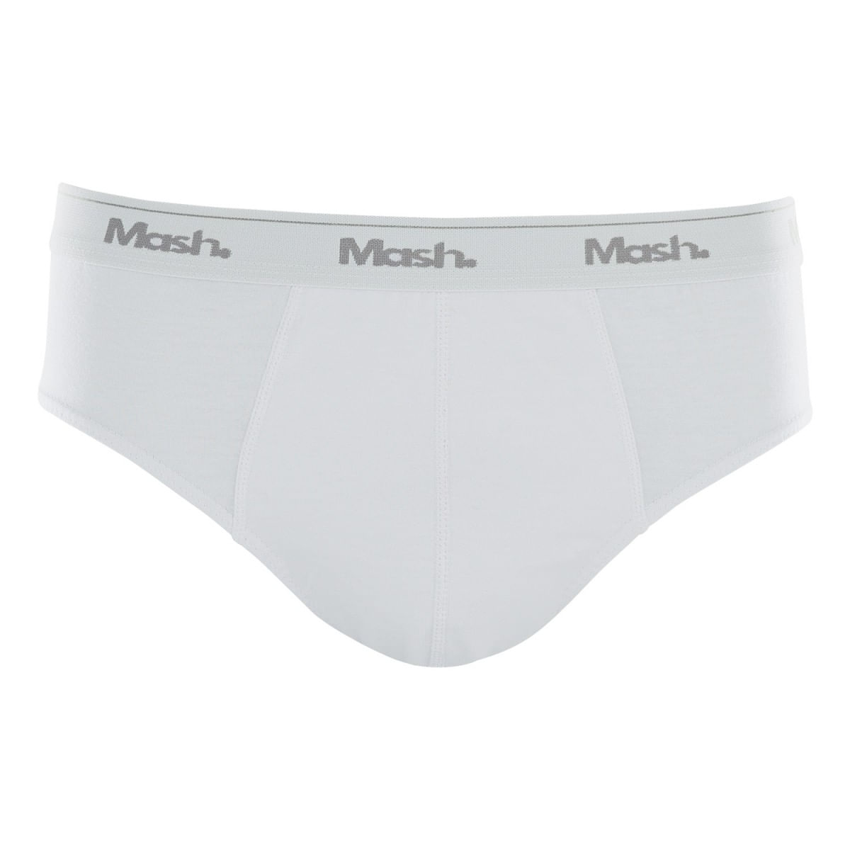 Cueca Mash Slip  Algodão Basic 073.58 Branco