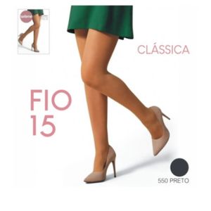 Meia-Calça Selene Fio 15 Feminina Classica  9020.001 Preto