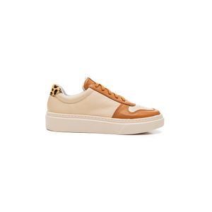 Tênis Lizi E Lizi Casual Feminino Couro 10012-4485 Caramelo