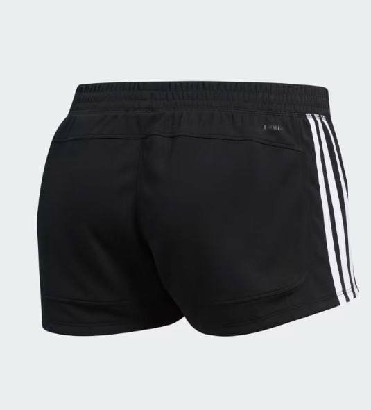Shorts-Esportivo-Feminino-Malha-Adidas-Pacer-3-Stripes-Preto