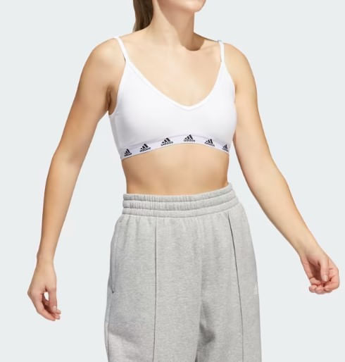 Top-Adidas-Suporte-Leve-Feminino-Purebare-Hg3783-Branco