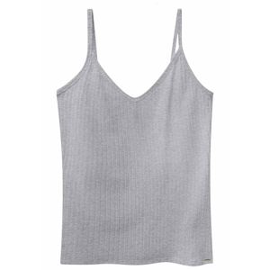 Blusa De Alcinhas Lunender Viscose E Elastano 00359 Cinza