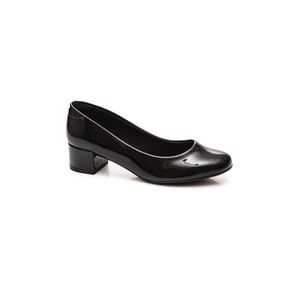 Sapato Beira Rio Salto Baixo Feminino Verniz 4301.100  Preto