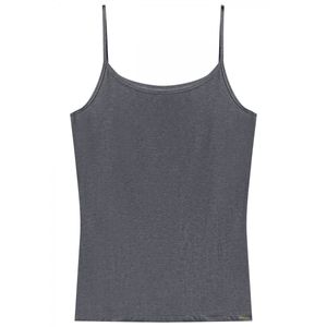 Blusa De Alcinhas Lunender Viscose E Elastano 00017 Cinza Escuro