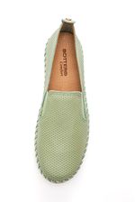 Tenis-Bottero-Slip-On-Feminino-Twister-Couro-354326-Verde-Claro