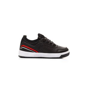 Tênis Via Vip Casual Juvenil Menino Cadarço Vv3813m Preto