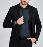 Blazer-Masculino-Docthos-Slim-Sarja-Liso-609-119042-Preto