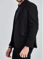 Blazer-Masculino-Docthos-Slim-Sarja-Liso-609-119042-Preto