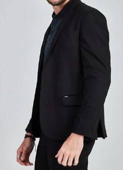 Blazer-Masculino-Docthos-Slim-Sarja-Liso-609-119042-Preto
