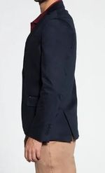 Blazer-Masculino-Docthos-Slim-Sarja-Liso-609-119042-Azul