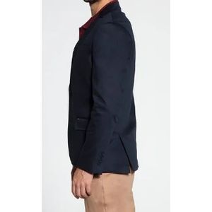Casaco Blazer Docthos Masculino Slim Sarja Liso 609 119042 Azul